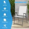 Set of 4 Patio Folding Chair Set with Rustproof Metal Frame